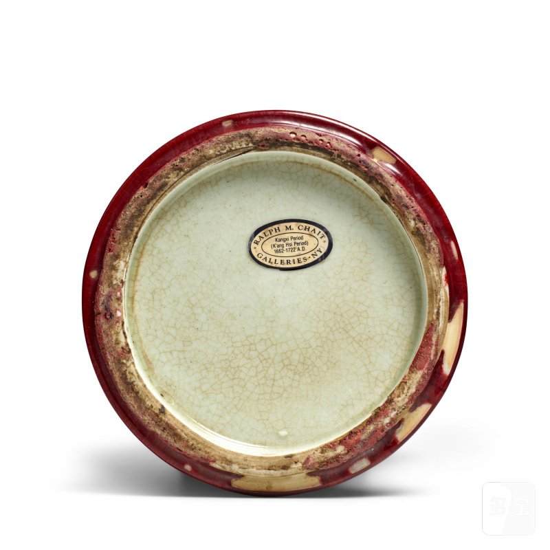 十八/十九世紀 紅釉觀音尊 | A RED-GLAZED VASE - 图2
